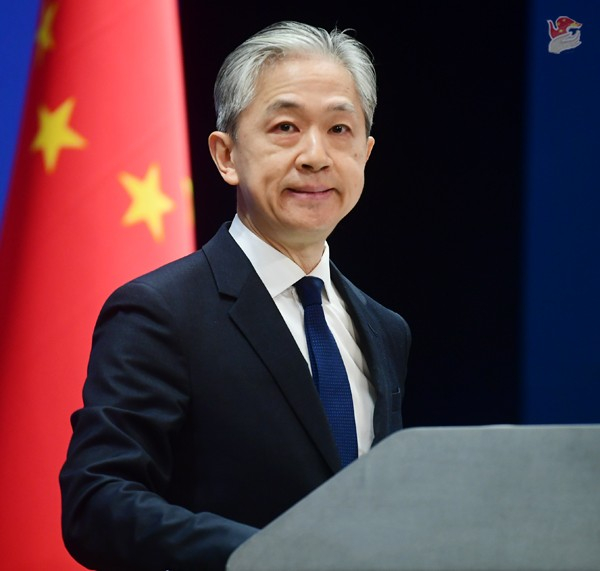 汪文斌资料图。图源：外交部网站