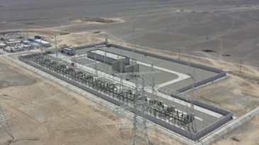 国网吐鲁番红山220千伏开关站为当地硅基新材料产业输送源源不断的电力。周广科摄