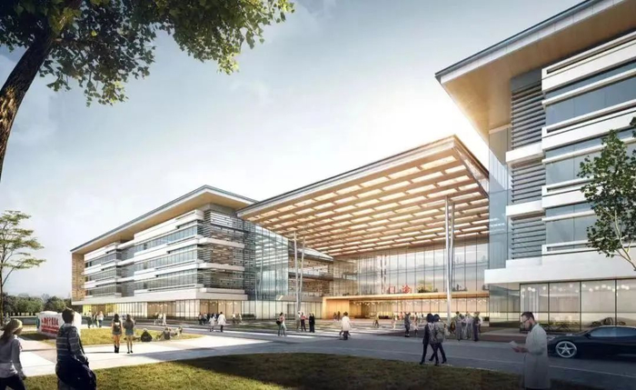 市中医院嘉定院区主入口效果图