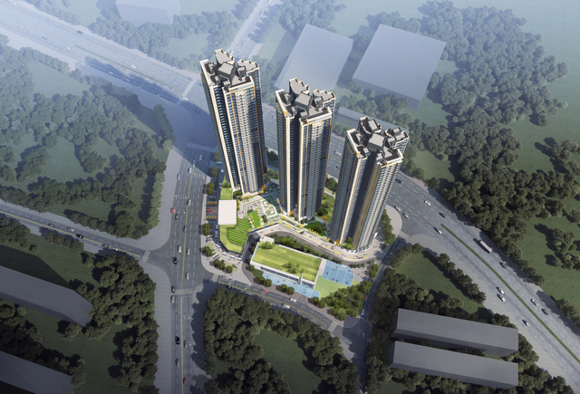 整体鸟瞰效果图