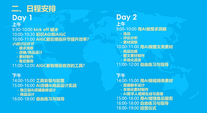 电商小B企业的培训大纲，由受访者提供