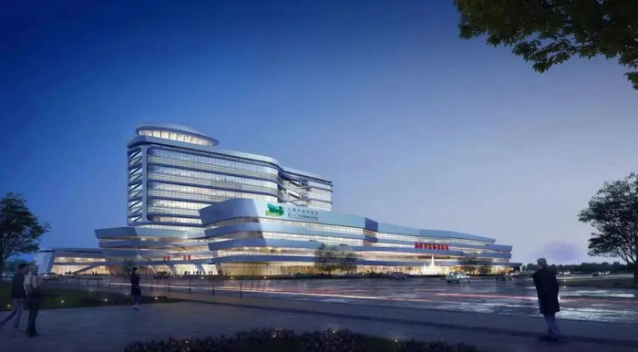 浦东医院临港院区方案透视效果图