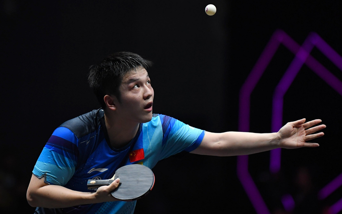 樊振东涉险过关。  图/新华社