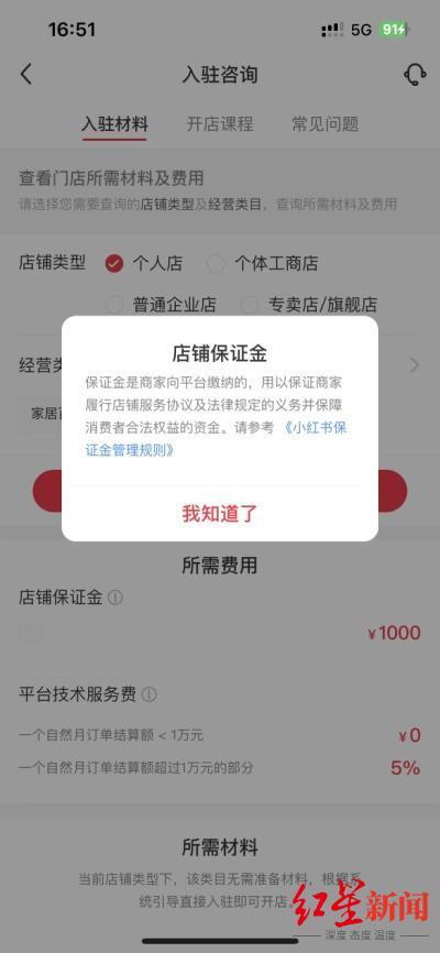 小红书卖货需要交保证金吗安全吗