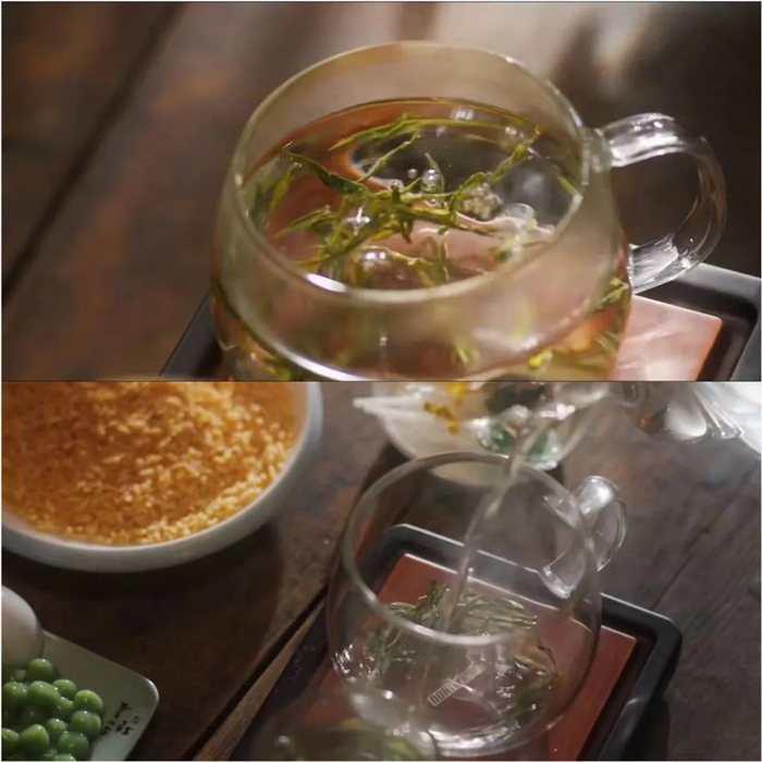 奈雪的茶龙井系列上新宣传片中选用的龙井新芽