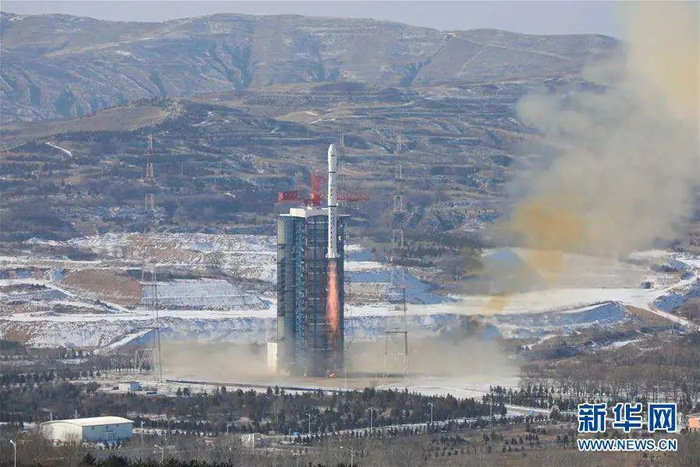2019年12月20日，中巴地球资源卫星04A星和其他8颗卫星在太原卫星发射中心发射升空 图自新华网