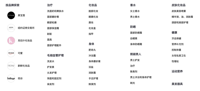 Miravia各个类目，图片来自官网