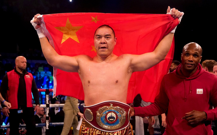 张志磊成为WBO重量级世界过渡拳王。  图/视觉中国