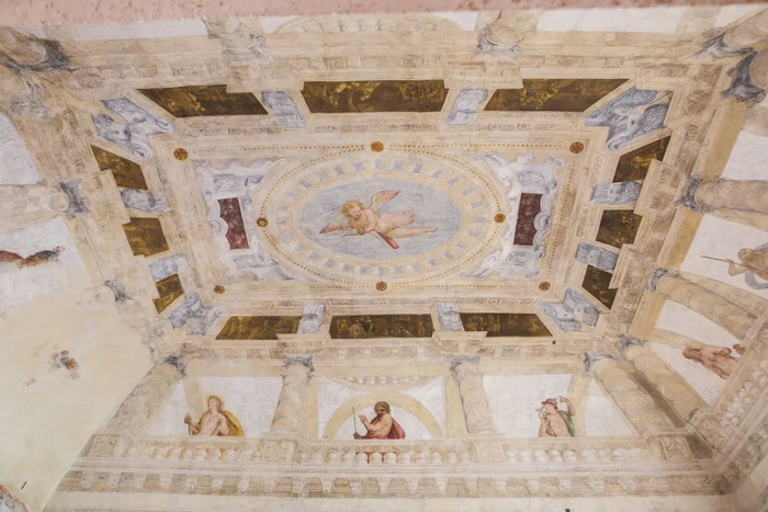 ▲建筑内原有壁画