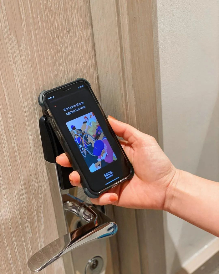 ▲奕凨Ying'nFlo手机应用程序用作智能门匙