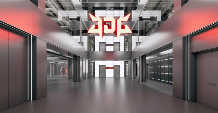 △办公大厅效果图。