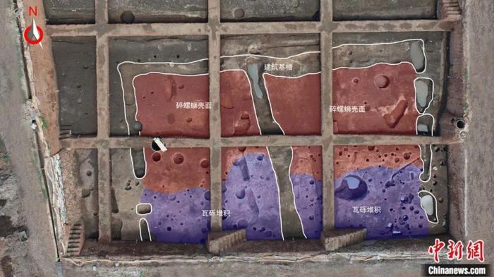 疑似的大型建筑遗迹。云南省考古文物研究所供图