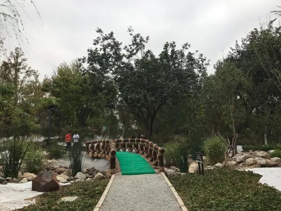 西城区广阳谷城市森林景观（记者张煜 拍摄）