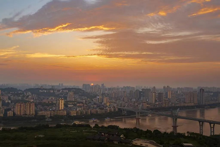 酒城泸州日落