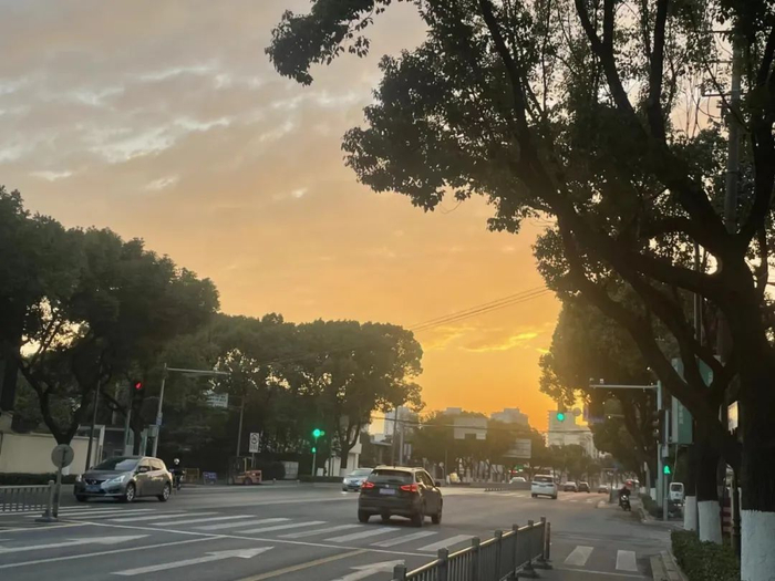 叶子在老家拍的日落