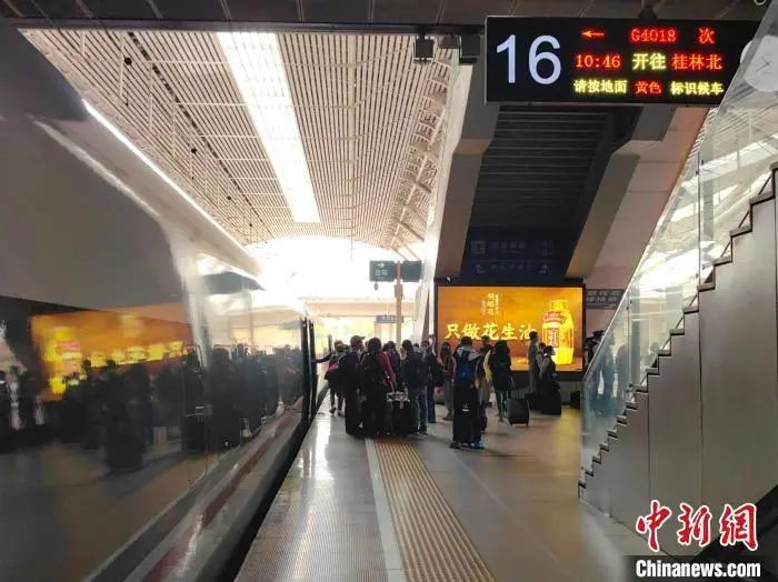 资料图：G4018次旅游专列。广铁集团 供图