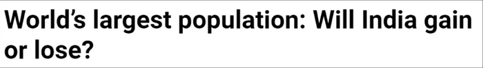 半岛新闻台：世界第一人口大国——印度是得还是失？