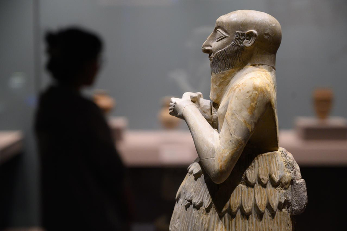 为祭拜者雕像。韦亮 摄