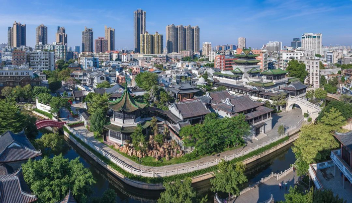 位于广州荔湾区的永庆坊、粤剧艺术博物馆。图/广州荔湾发布