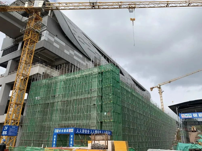 重庆轨道交通6号线东延伸段刘家坪站建设现场