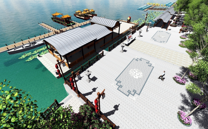 漕运码头效果图。