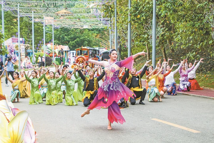 东盟舞蹈展演。卢伊琳 摄