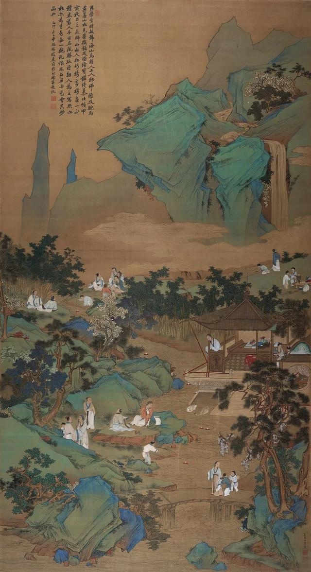 清  吕学  绘《兰亭修禊图》