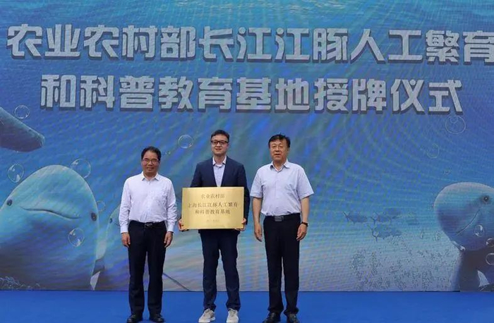 上海海昌海洋公园被农业农村部授予长江江豚人工繁育和科普教育基地 图据文汇报