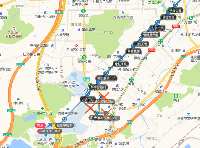 802线部分调整路段示意图