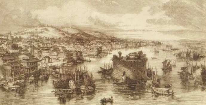 清代广州特区十三行历史图片|广州市|清朝|广东省|欧洲|商行_新浪新闻