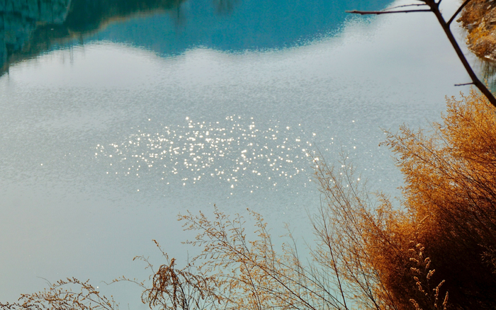 水面上映出金子般的光。新京报记者 田杰雄 摄