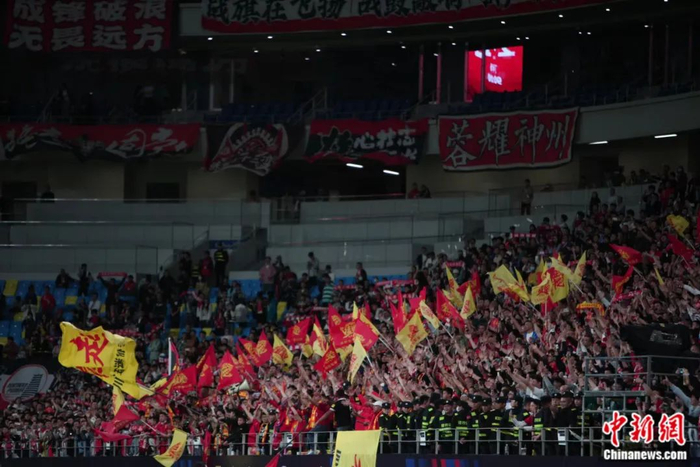 中超联赛火爆现场。图片来源：IC photo