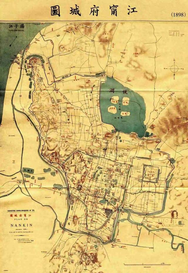 清代南京称作江宁府。图为《江宁府城图》（复制版）