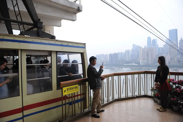 曾经的长江索道，图：卢祥龙