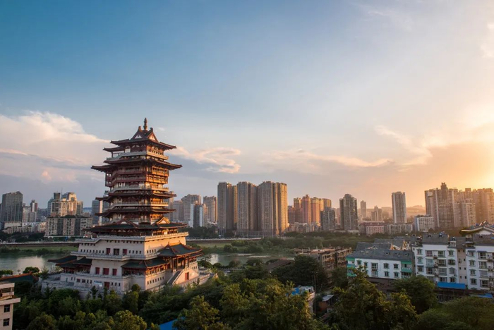 △绵阳越王楼（图源：视觉中国）