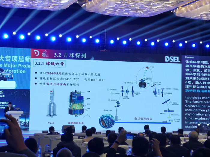 在月球探测方面，我国将在2024年前后发射鹊桥二号中继星和嫦娥六号探测器，实现月背采样返回。