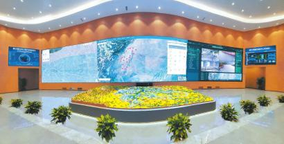 四川省都江堰灌区指挥中心。