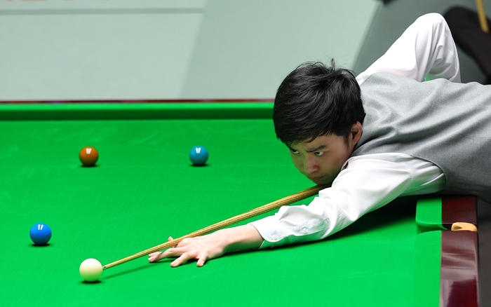 第三阶段完成逆转，斯佳辉爆冷打进世锦赛4强。  图/新华社