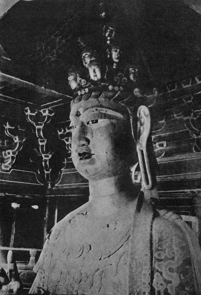 独乐寺观音阁右胁侍帝释天头部