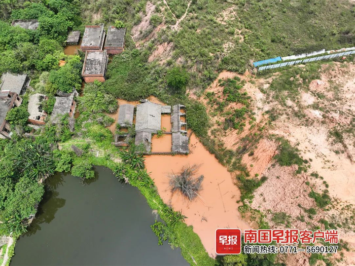 ▲涉及征地拆迁的高岭村三、八组。