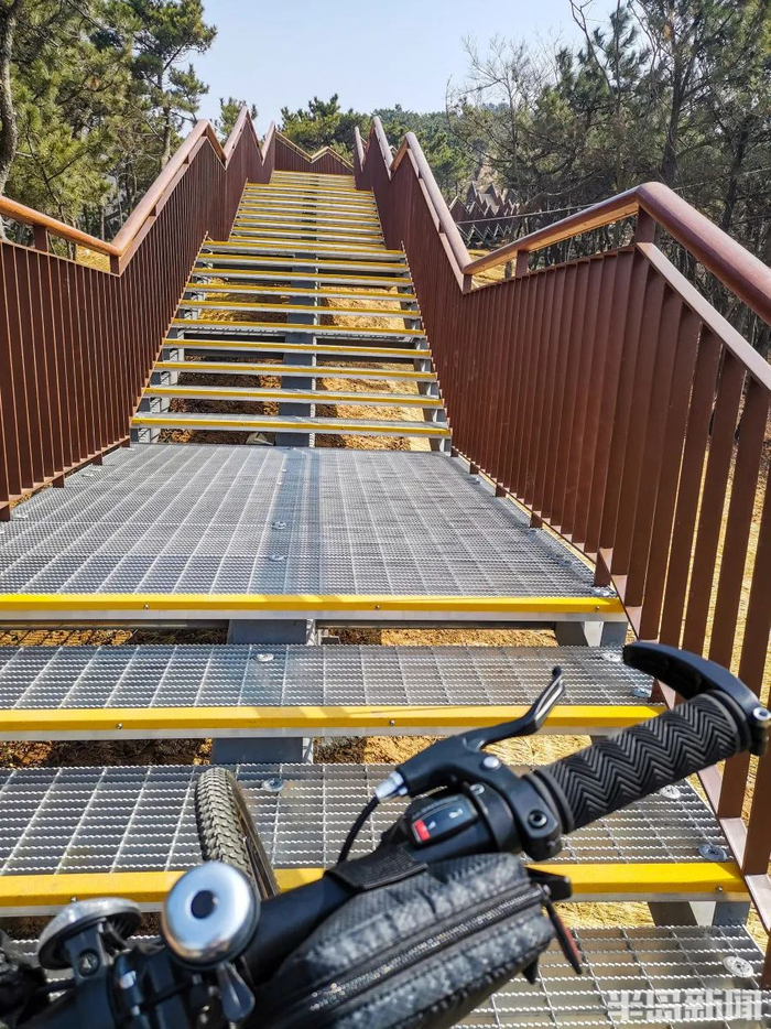 山上分布着不少台阶路