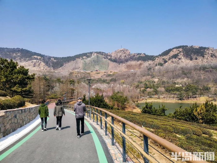 浮山绿道修好后，不少市民来游玩