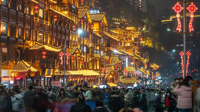 重庆洪崖洞 视觉中国 资料图