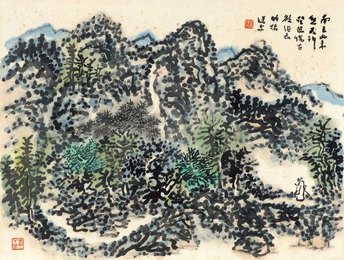 宋人词意山水 无年款 35×46cm