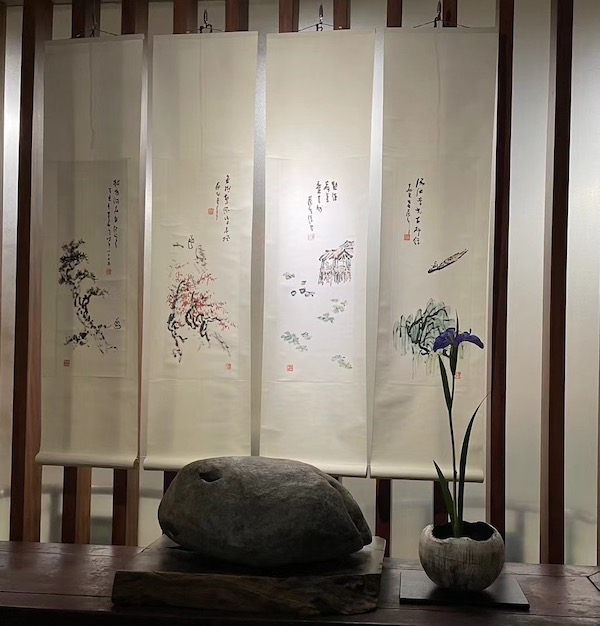 义乌春及草庐美术馆展出现场