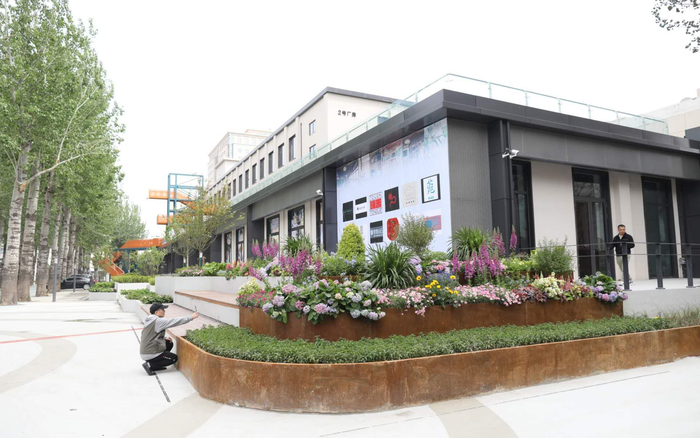 市民在公众开放区拍照，该区域将24小时向公众开放。  新京报记者 浦峰 摄