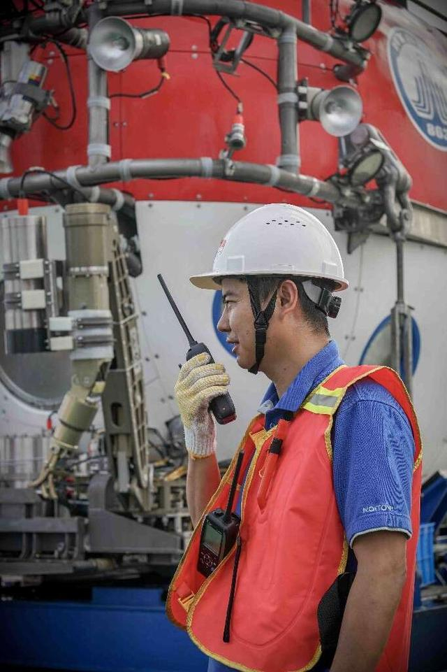 杨申申在海试中（受访者供图）