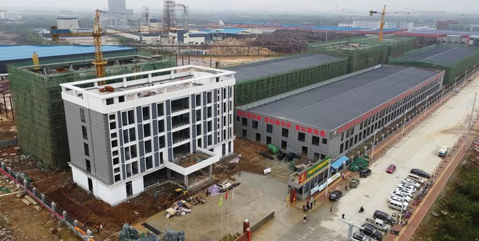 贵港市平南县果蔬农产品深加工项目建设中。图源贵港宣传