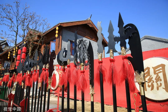 2021年10月1日，湖北省襄阳市，樊西新区关圣古镇