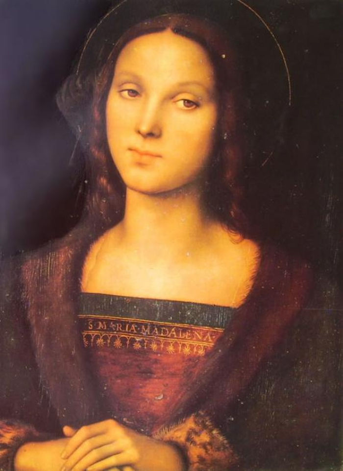 彼得罗·万努奇，又名佩鲁吉诺《圣玛丽亚·抹大拉（Saint Mary Magdalen）》约1500，木板油画
